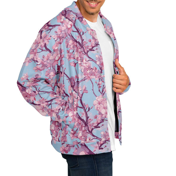 Cherry Blossom Varsity Jacket - Vaporwave Clothing - Aesthetic Clothing