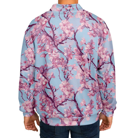 Cherry Blossom Varsity Jacket - Vaporwave Clothing - Aesthetic Clothing