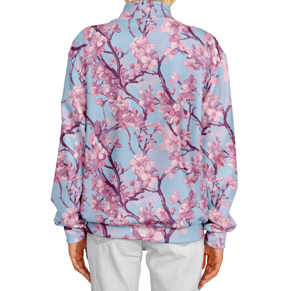 Cherry Blossom Varsity Jacket - Vaporwave Clothing - Aesthetic Clothing