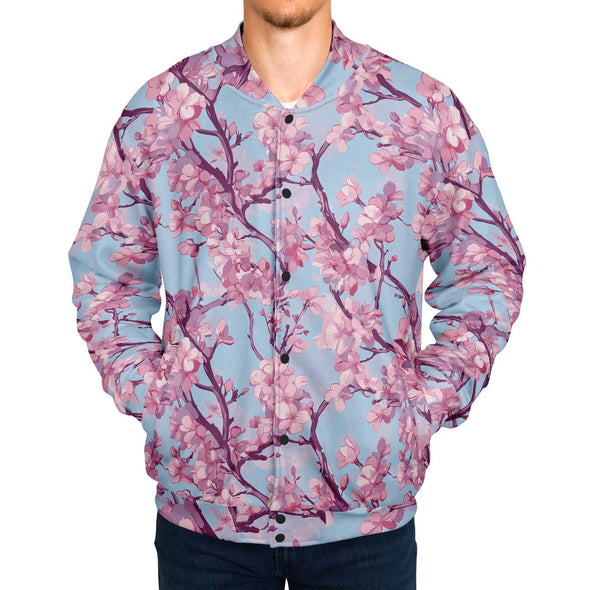 Cherry Blossom Varsity Jacket - Vaporwave Clothing - Aesthetic Clothing