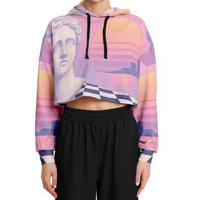 Corinthian Cropped Hoodie - Vaporwave Clothing - Aesthetic Clothing