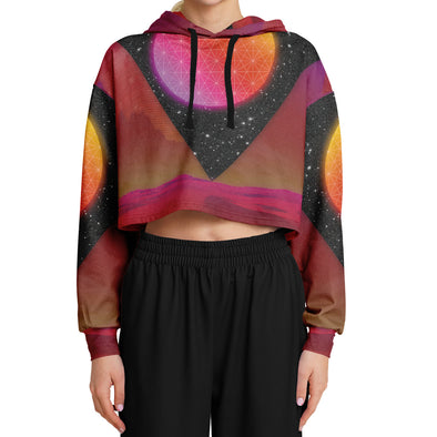 Desert Continuum Cropped Hoodie