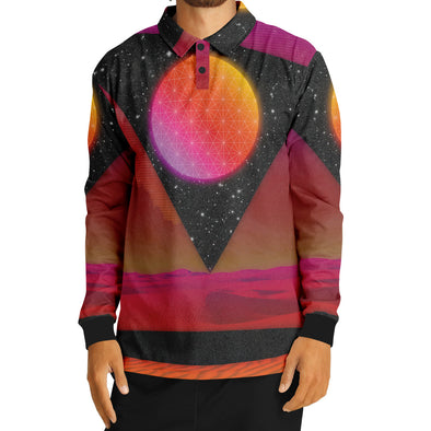 Desert Continuum Long Sleeve Polo