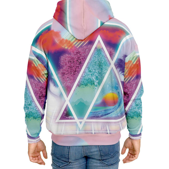 Dimensions Collide Heavy Hoodie - Vaporwave Clothing - Aesthetic Clothing