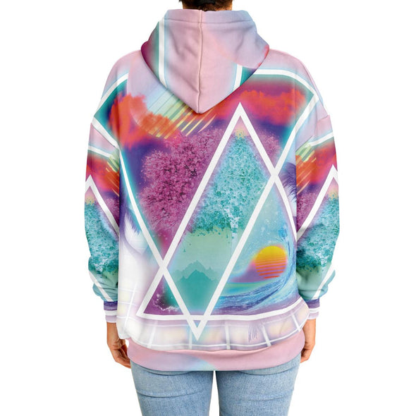 Dimensions Collide Heavy Hoodie - Vaporwave Clothing - Aesthetic Clothing
