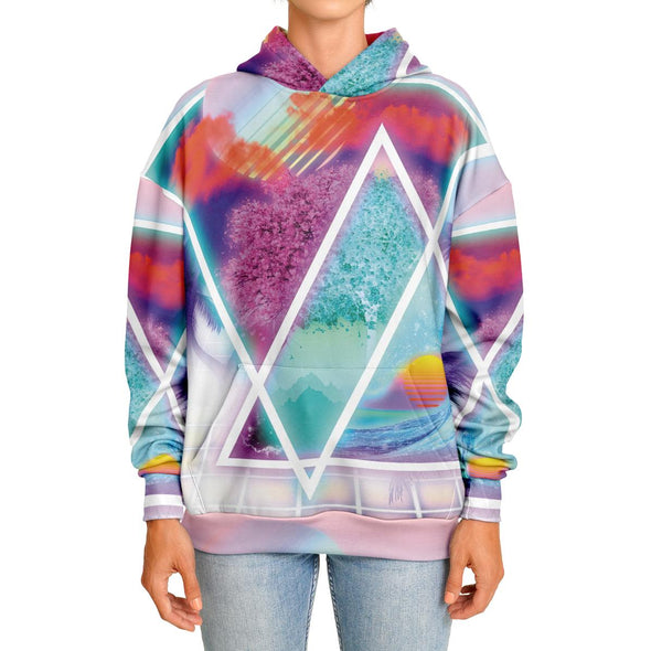 Dimensions Collide Heavy Hoodie - Vaporwave Clothing - Aesthetic Clothing