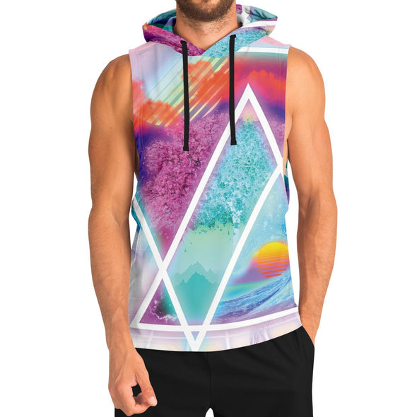 Dimensions Collide Tank Hoodie - Vaporwave Clothing - Aesthetic Clothing