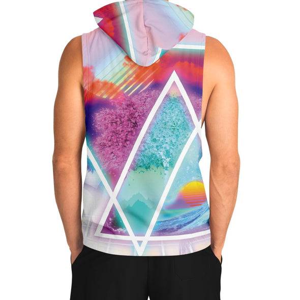 Dimensions Collide Tank Hoodie - Vaporwave Clothing - Aesthetic Clothing