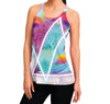 Dimensions Collide Racerback Tank Top - Vaporwave Clothing - Aesthetic Clothing