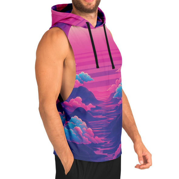 Duskwave Tank Hoodie - Vaporwave Clothing - Aesthetic Clothing