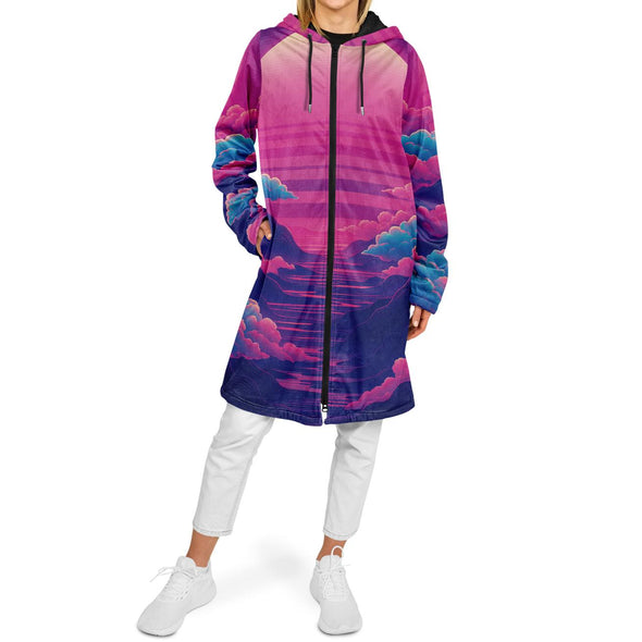 Duskwave Zip Cloak - Vaporwave Clothing - Aesthetic Clothing