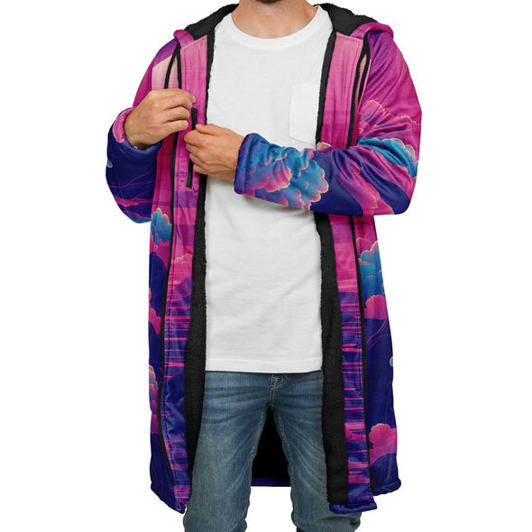 Duskwave Zip Cloak - Vaporwave Clothing - Aesthetic Clothing