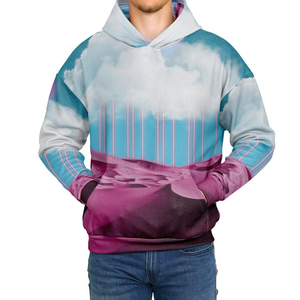 Electric Desert Heavy Hoodie - Vaporwave Clothing - Aesthetic Clothing
