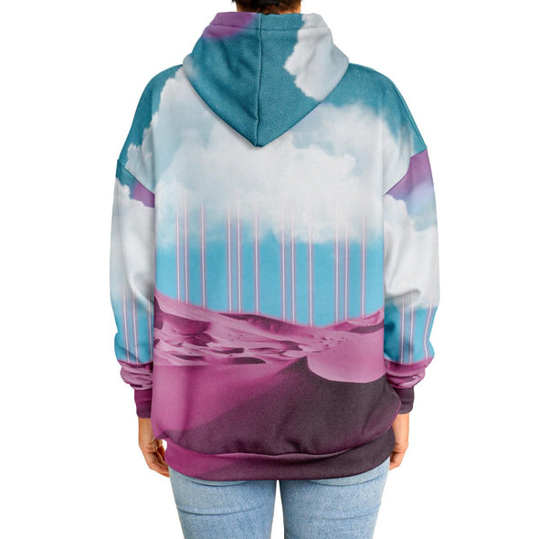 Electric Desert Heavy Hoodie - Vaporwave Clothing - Aesthetic Clothing