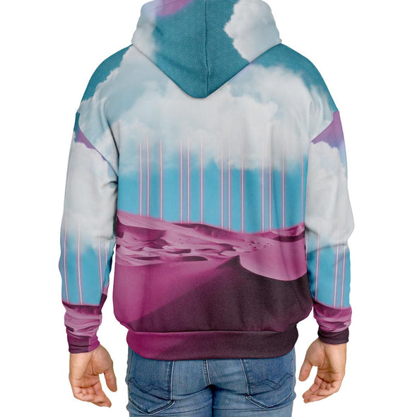 Electric Desert Heavy Hoodie - Vaporwave Clothing - Aesthetic Clothing