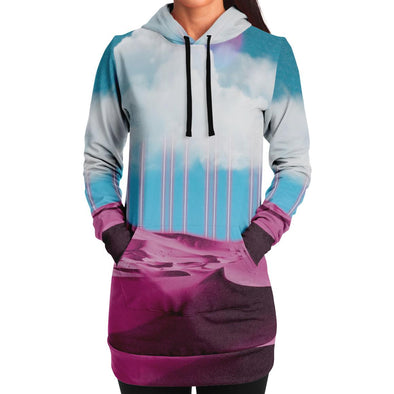 Electric Desert Hoodie Dress - Vaporwave Clothing - Aesthetic Clothing