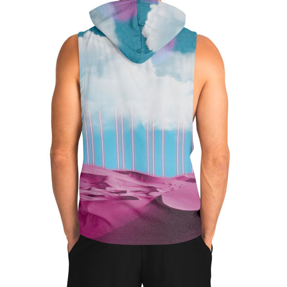 Electric Desert Tank Hoodie - Vaporwave Clothing - Aesthetic Clothing