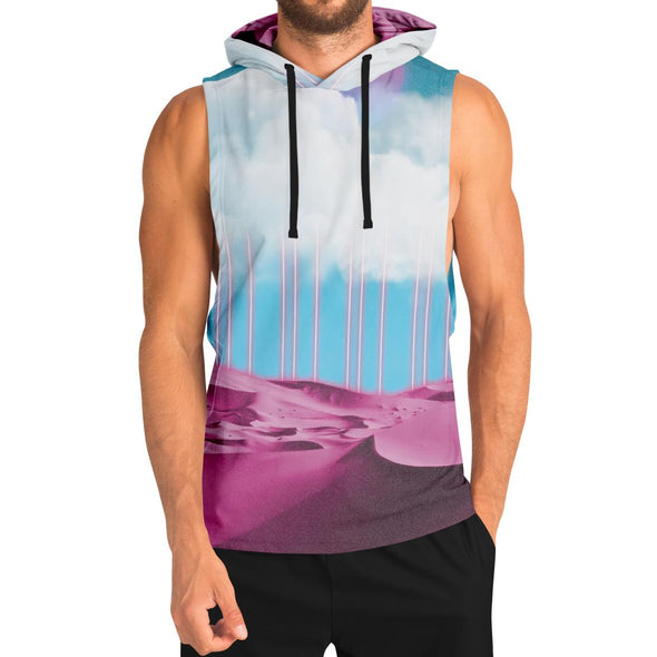 Electric Desert Tank Hoodie - Vaporwave Clothing - Aesthetic Clothing