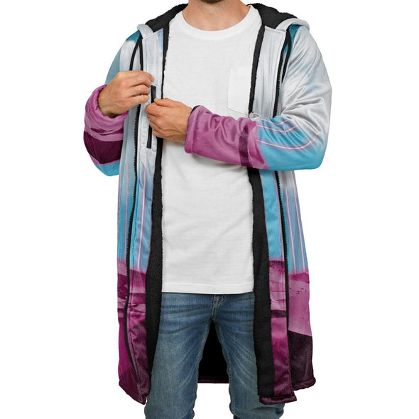 Electric Desert Zip Cloak - Vaporwave Clothing - Aesthetic Clothing