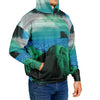 Emerald Canyon Heavy Hoodie - Vaporwave Clothing - Aesthetic Clothing