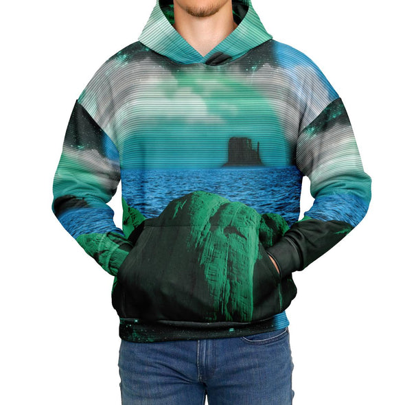 Emerald Canyon Heavy Hoodie - Vaporwave Clothing - Aesthetic Clothing
