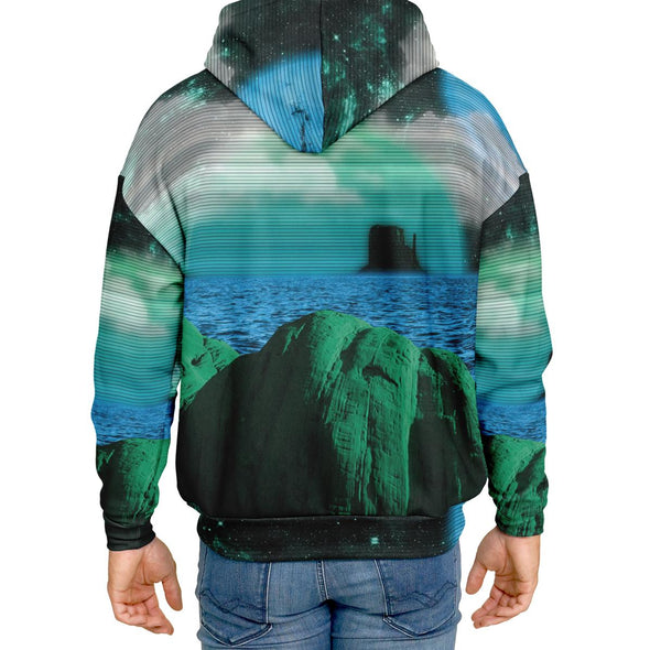 Emerald Canyon Heavy Hoodie - Vaporwave Clothing - Aesthetic Clothing
