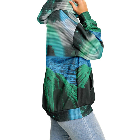 Emerald Canyon Heavy Hoodie - Vaporwave Clothing - Aesthetic Clothing