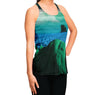 Emerald Canyon Racerback Tank Top - Vaporwave Clothing - Aesthetic Clothing