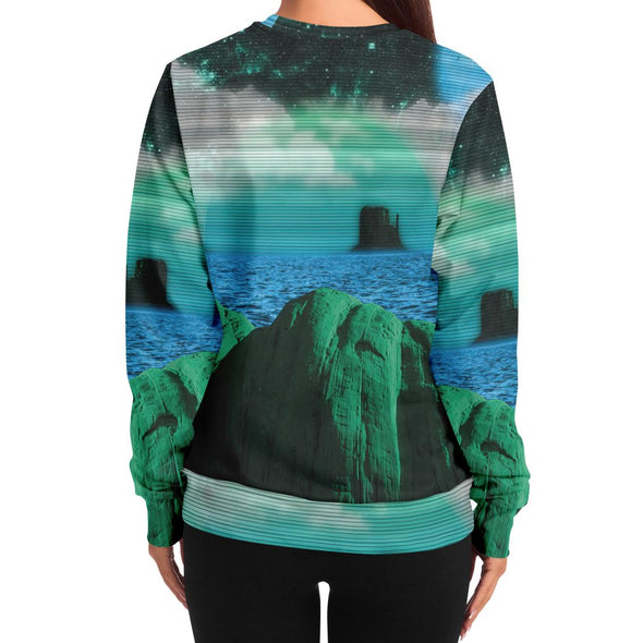 Emerald Canyon Sweatshirt - Vaporwave Clothing - Aesthetic Clothing