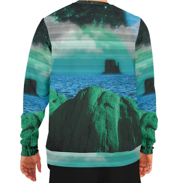 Emerald Canyon Sweatshirt - Vaporwave Clothing - Aesthetic Clothing