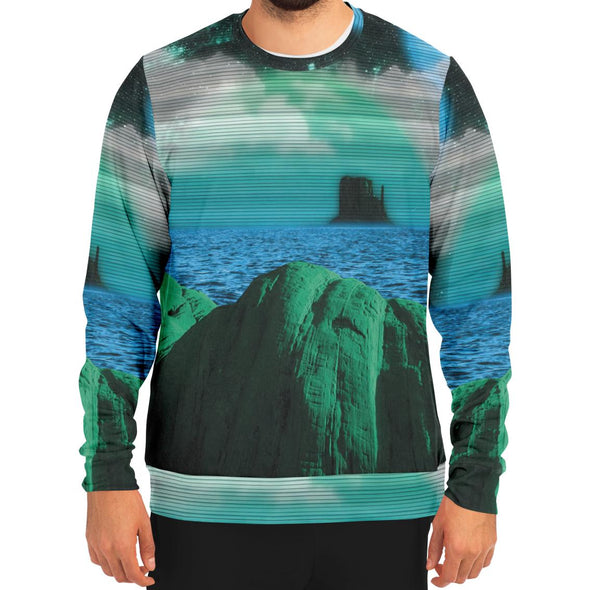 Emerald Canyon Sweatshirt - Vaporwave Clothing - Aesthetic Clothing