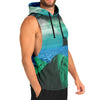 Emerald Canyon Tank Hoodie - Vaporwave Clothing - Aesthetic Clothing