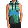 Emerald Canyon Tank Hoodie - Vaporwave Clothing - Aesthetic Clothing
