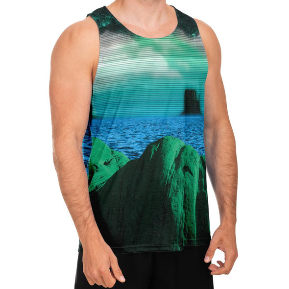 Emerald Canyon Tank Top - Vaporwave Clothing - Aesthetic Clothing