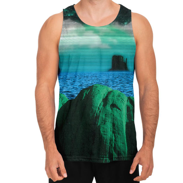 Emerald Canyon Tank Top - Vaporwave Clothing - Aesthetic Clothing