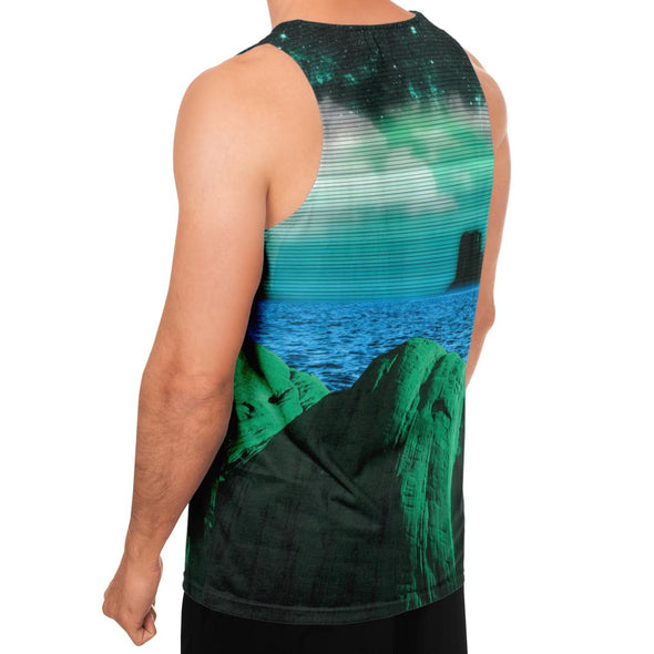 Emerald Canyon Tank Top - Vaporwave Clothing - Aesthetic Clothing
