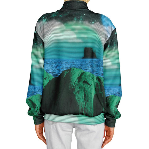 Emerald Canyon Varsity Jacket - Vaporwave Clothing - Aesthetic Clothing