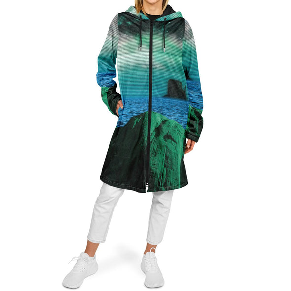 Emerald Canyon Zip Cloak - Vaporwave Clothing - Aesthetic Clothing