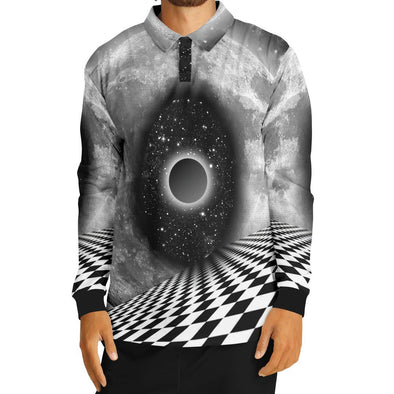 Fever Dream Long Sleeve Polo - Vaporwave Clothing - Aesthetic Clothing