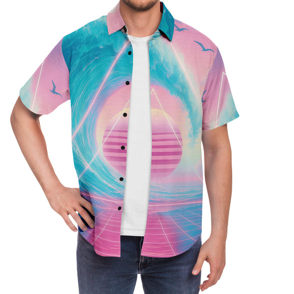 Grid Tide Button Down Shirt
