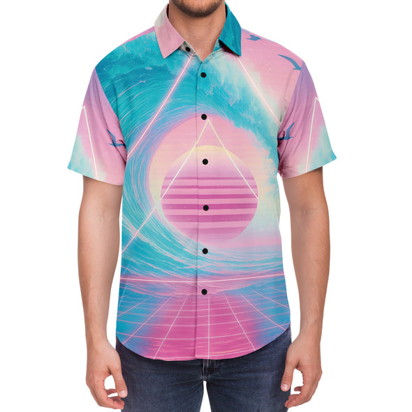 Grid Tide Button Down Shirt