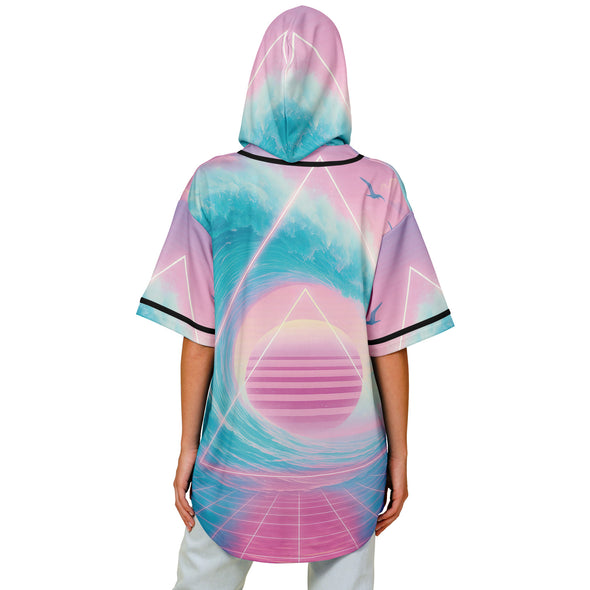 Grid Tide Hooded Jersey