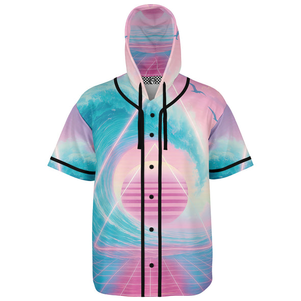 Grid Tide Hooded Jersey