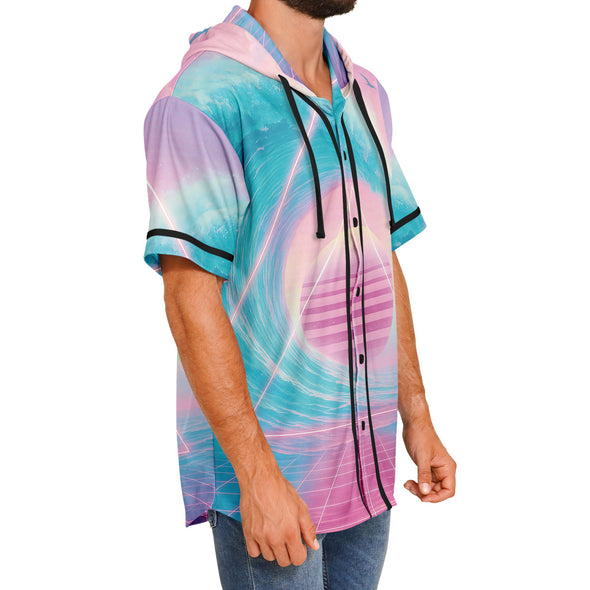Grid Tide Hooded Jersey