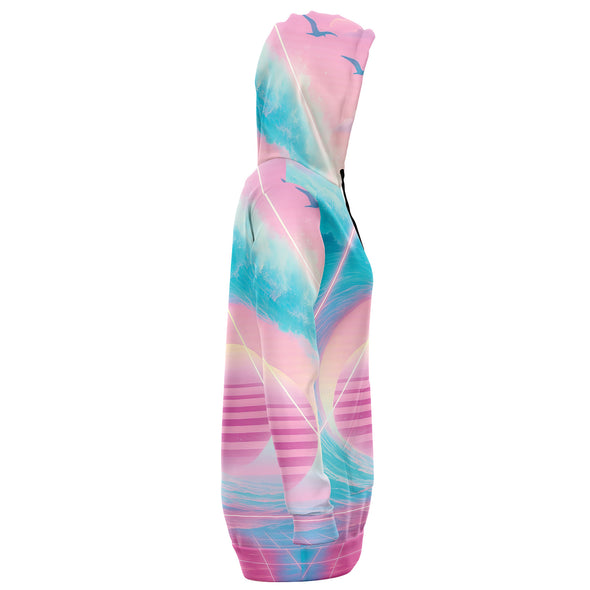 Grid Tide Hoodie Dress