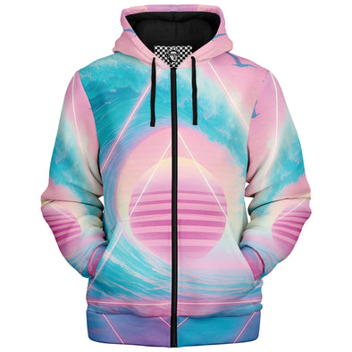 Grid Tide Sherpa Hoodie
