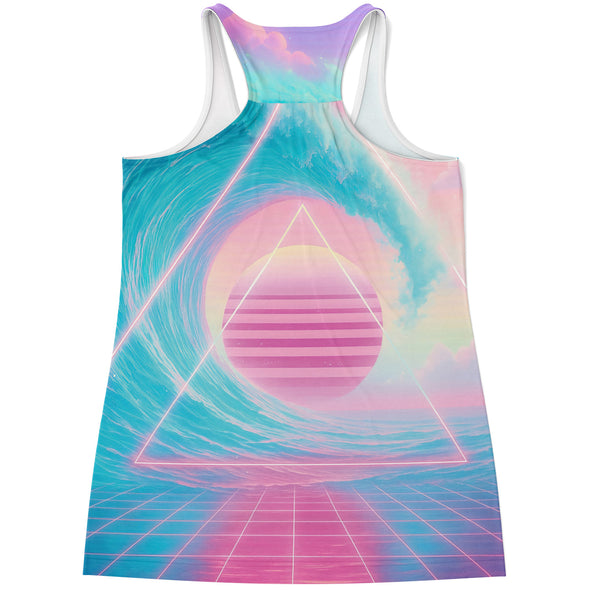 Grid Tide Racerback Tank Top