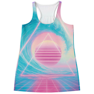 Grid Tide Racerback Tank Top