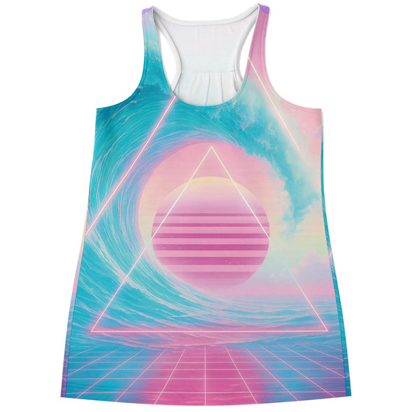 Grid Tide Racerback Tank Top