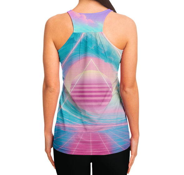 Grid Tide Racerback Tank Top